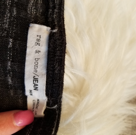 Rag & Bone Cold Shoulder 3/4 Sleeve Charcoal Top - Picture 5 of 6